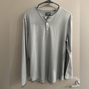 Cuts Clothing Men's Long Sleeve Sage Curve Henley